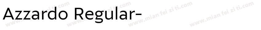 Azzardo Regular字体转换